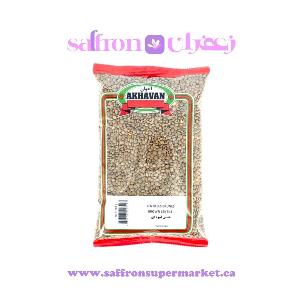 Akhavan Brown Lentils - 750g