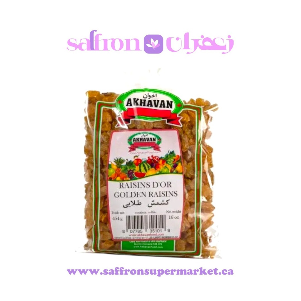 Akhavan Golden Raisins - 454g