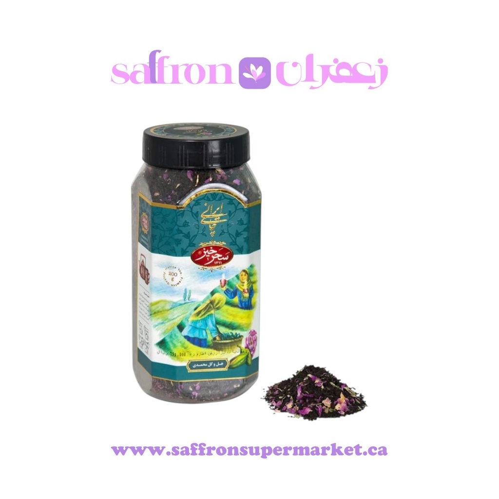 Saharkhiz Persian Rose & Cardamom Tea – 200g
